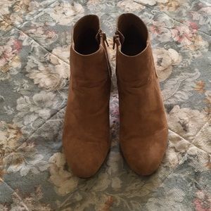 Tan Wedges/Ankle Booties